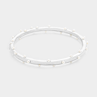 Tiny Bubble Cluster Bangle Bracelet