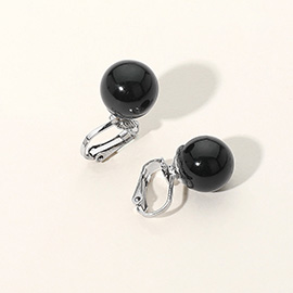 Pearl Clip On Earrings