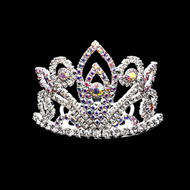 Rhinestone Paved Mini Princess Tiara