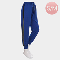 Mesh Net Detail Band Lounge Pants