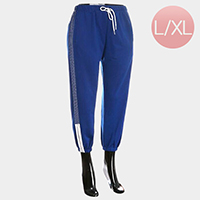 Side Stripes Detail Band Lounge Pants