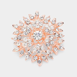 Bubble Stone Cluster Snowflake Pin Brooch