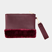 Solid Fur Clutch Bag