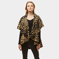 Diameter Animal Print Cape Vest 