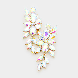 Crystal Marquise Dangle Evening  Earrings