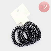 12 Set of 4 - Spiral Hair Tie Twisters