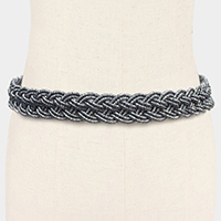 Shimmery Braid Cord Belt