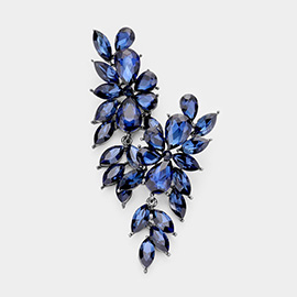 Crystal Marquise Dangle Evening Earrings