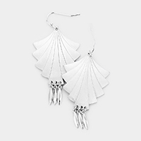 Abstract Metal Dangle Earrings