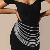 Waist Chain Layered Link Belt