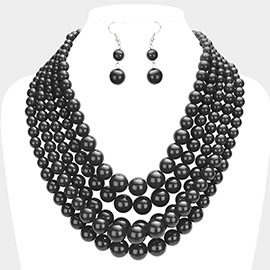 5Row Strand Pearl Necklace