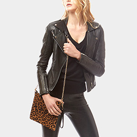 Animal Print Crossbody Bag / Clutch