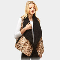 Snake Skin Fur Lining Vest 