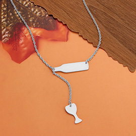 Wine Pendant Drop Pendant Necklace