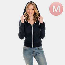 Navy Zip Up Hoodies Sweater