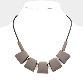 Resin Collar Bib Necklace