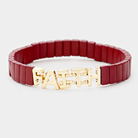 
Lego Block Faith Stretch Bracelet