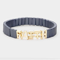 
Lego Block Faith Stretch Bracelet