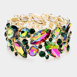 Marquise Crystal Stretch Evening Bracelet