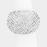 Rhinestone Pave Stretch Ring