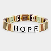 Hope Lego Color Block Stretch Bracelet 