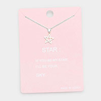 Star Pendant Necklace