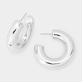 Thick Hoop Earrings