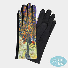 Mulberry Tree Print Smart Touch Gloves