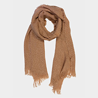 Marled Frayed Edge Scarf