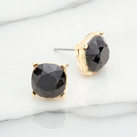 Glitter Square Stud Earrings