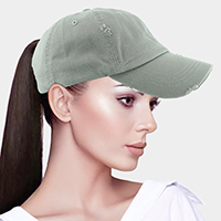 Vintage Ponytail Baseball Cap