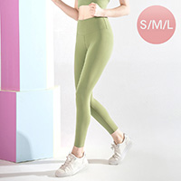 Solid Color High Rise Stash Pocket Tights