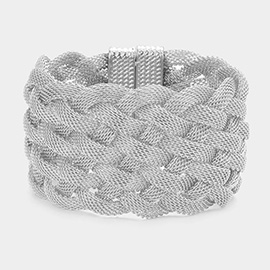 Braided Metal Mesh Magnetic Bracelet