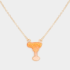 Druzy Cocktail Pendant Necklace