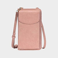 Faux Leather Travel Neck Pouch Bag