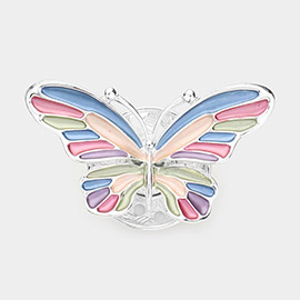 Colored Metal Butterfly Magnetic Brooch