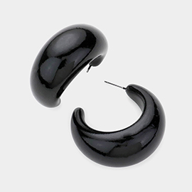 Bold Half Hoop Earrings