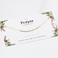 PRAYER Morse Code Pendant Necklace