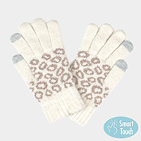 Leopard Patterned Smart Gloves