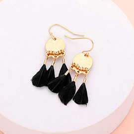 Triple Feather Dangle Earrings