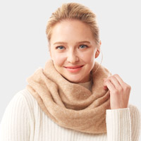 Soft Fuzzy Solid Infinity Scarf