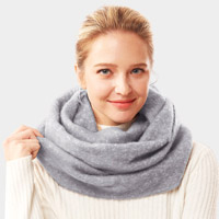 Soft Fuzzy Solid Infinity Scarf