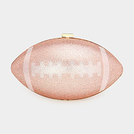 Rhinestone Football Evening Clutch / Crossbody Bag