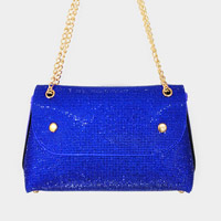 Bling Trapezoid Shoulder / Crossbody Bag