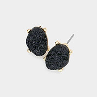 Druzy Stud Earrings