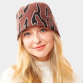 Animal Patterned Soft Fabric Bucket Hat