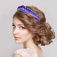 Teardrop Cluster Detailed Princess Tiara