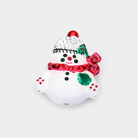 Enamel Snow Man Pendant