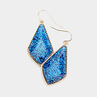 Glitter Geometric Dangle Earrings