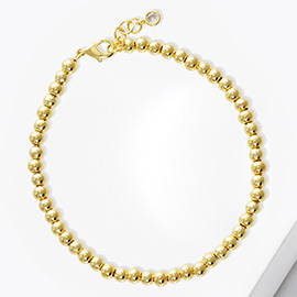 Gold Dipped Metal Ball Bracelet